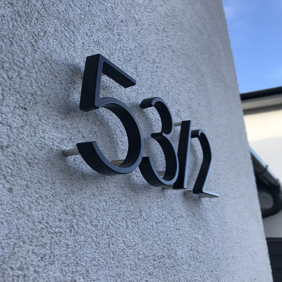 Numéro de maison moderne